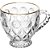 Xicara lile cristal fio ouro 200ml 6p - lyor (jogo) - Imagem 1