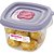 Pote plastico quadrado flor 450ml - sanremo (unidade) - Imagem 1