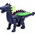 Dinossauro dino c/som/luz/movimento 24cm - bee toys (unidade) - Imagem 1