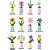 Brinquedo para montar bricko mini flores (sortido) - polibrinq (dp.c/12) - Imagem 2