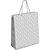 Sacola para presente decorada prata c/relevo g 38x34x15cm - packpel (pct.c/10) - Imagem 1