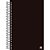 Caderno espiral 1/4 capa dura kbom black 140f. - animativa (pct.c/05) - Imagem 1
