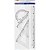 Conjunto para desenho cristal pvc 1 grau - brw (blister) - Imagem 1