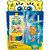 Kit escolar bob esponja 12 lapis de cor+5p - leonora (blister) - Imagem 1