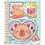 Caderno 01x1 cp.dura colegial pampy c/bloco coracao 80fls (s - cadersil (unidade) - Imagem 5