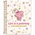 Caderno 01x1 capa dura lovvy 80fls. - cadersil (pct.c/04) - Imagem 3