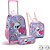 Mochila infantil com rodinha bichinhos fofos lanc+est(s - seanite (kit) - Imagem 1
