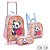 Mochila infantil com rodinha bichinhos fofos lanc+est(s - seanite (kit) - Imagem 3