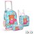Mochila infantil com rodinha bichinhos fofos lanc+est(s - seanite (kit) - Imagem 2
