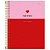 Caderno 01x1 cp.dura colegial its love c/chaveiro 80fls(sortido) - cadersil (unidade) - Imagem 3