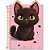 Caderno 01x1 cp.dura colegial cute cat 3d 80f(sortido) - cadersil (unidade) - Imagem 5