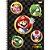 Caderno 01x1 capa dura super mario bros  80f - foroni (pct.c/04) - Imagem 3