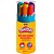 Giz de cera fino play-doh retratil 12 cores - brw (pote-12) - Imagem 1