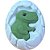 Borracha decorada raptors ovo de dino 2unx6blist - brw (dp.c/06) - Imagem 3