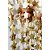 Cortina para decoracao metalizada estrela ouro 1x2m - art lille (unidade) - Imagem 1