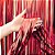 Cortina para decoracao metalizada vermelho 1x2m - art lille (unidade) - Imagem 1