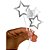 Artigo para decoracao estrela topper prata - art lille (pct.c/10) - Imagem 3