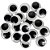 Artesanato olho movel 30mm preto - art lille (pct.c/20) - Imagem 1