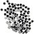 Artesanato olho movel 6mm preto - art lille (pct.c/100) - Imagem 1