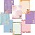 Papel de carta decorado sweet dreams 64fls 8estamp.75g - tamoio (pct.c/04) - Imagem 1