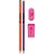 Kit escolar neon fever hb c/04 pecas (sortido) - leonora (blister) - Imagem 2