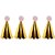 Acessorio para cabelo mini chapeu ouro pompom rosa - art lille (pct.c/10) - Imagem 1