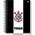 Caderno 01x1 capa dura corinthians 80fls. - kit (pct.c/04) - Imagem 3