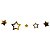 Artigo para decoracao estrelas ouro cordao 1,50m - art lille (unidade) - Imagem 4