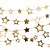 Artigo para decoracao estrelas ouro cordao 1,50m - art lille (unidade) - Imagem 1