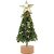 Artigo para decoracao natal arvore mini vd/ouro 22cm - cromus (unidade) - Imagem 1