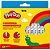 Caneta hidrografica play-doh ponta conica 12cores - brw (estojo) - Imagem 1