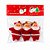 Artigo para decoracao natal enfeite papai noel 5cm vermelh - kit (pct.c/03) - Imagem 2