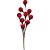 Artigo para decoracao natal galho medio vm/marrom - cromus (pct.c/06) - Imagem 1