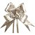 Laco pronto decorado 28mmx47cm prata fio prata - make+ (pct.c/200) - Imagem 1
