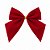 Artigo para decoracao natal enfeite laco 8,5cm vermelho - kit (pct.c/06) - Imagem 1