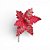 Artigo para decoracao natal flor poinsetia vm/ouro glitter - cromus (pct.c/12) - Imagem 3