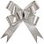 Laco pronto liso 16mmx39cm prata metal wave - xingo embalagens (pct.c/10) - Imagem 1