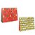 Sacola para presente natal horizontal 40x32x12cm (sortido) - cristina (pct.c/12) - Imagem 1