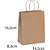 Sacola para presente kraft pp 16x14,5x8cm - scrity (pct.c/10) - Imagem 2