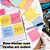 Bloco de recado post-it alegria 47x47mm 8 bl. 90 fls - 3m (unidade) - Imagem 4