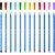 Caneta com ponta porosa cis spiro fineliner 0.4mm sort - sertic (pote-48) - Imagem 3