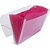 Pasta sanfonada plastica a4 12 divisoes fusion pink - polibras (unidade) - Imagem 3