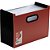 Pasta sanfonada plastica 12 div. premium de mesa vermel - dello (unidade) - Imagem 1