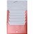 Pasta sanfonada plastica a4 5 div. premium desliz. verm - dello (unidade) - Imagem 3