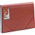 Pasta sanfonada plastica a4 12 div. premium vermelha - dello (unidade) - Imagem 1