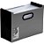 Pasta sanfonada plastica 12 div. premium de mesa cinza - dello (unidade) - Imagem 1