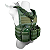 Colete Modular JA3+9 acessórios Verde - Imagem 1