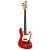 Baixo Sx 4 Cordas Jazz Bass Sjb62 Vermelho Com Bag - Imagem 1