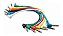 Cabo Para Pedal Rockcable RCL30011 D5 6 cabos 15cm coloridos - Imagem 1