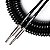 Cabo Santo Angelo Tornado Para Guitarra Espiral P10 Reto 0,50mm 30ft 9,15m Preto - Imagem 1